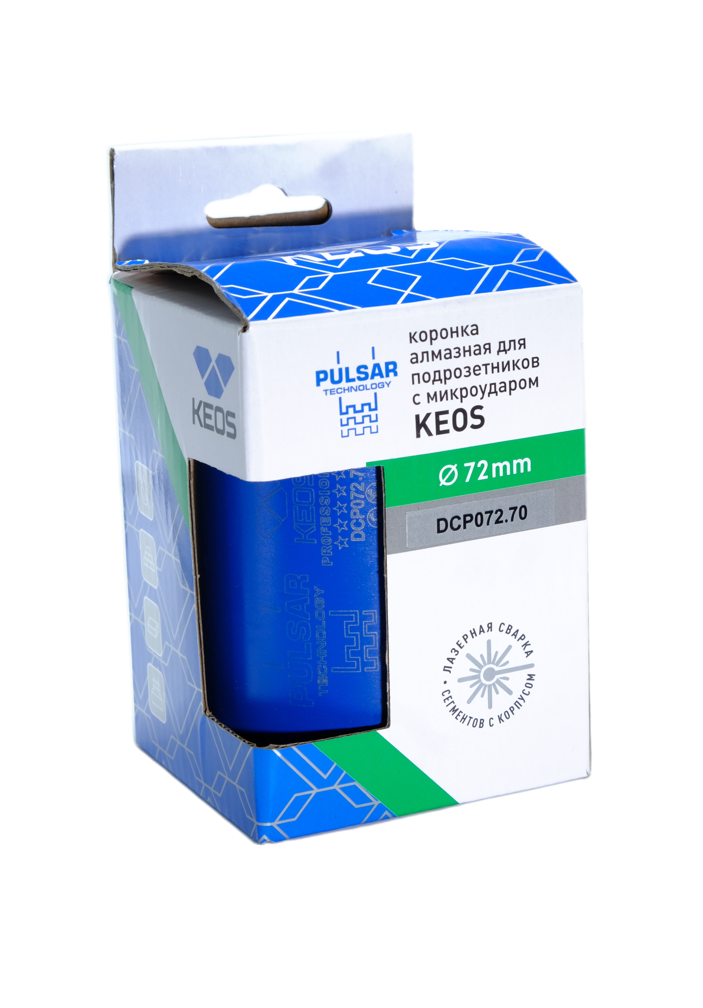 Коронки И Наборы Для Электроинструмента Коронка алмазная по бетону KEOS PULSAR (микроудар) М16 72/70мм