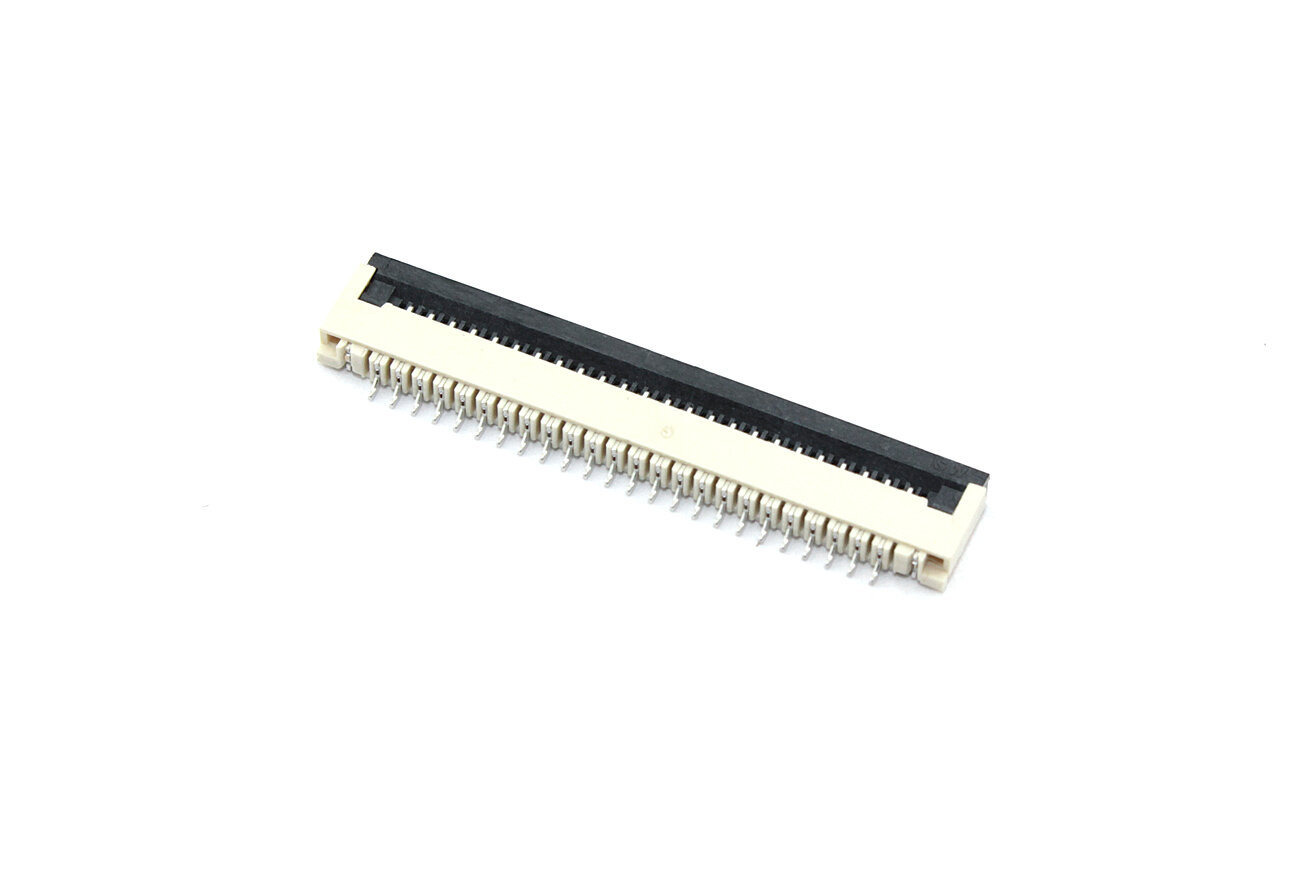 Разъем FPC Flip-Lock 1010-24RLGF 24 pin высота 1мм шаг 1мм