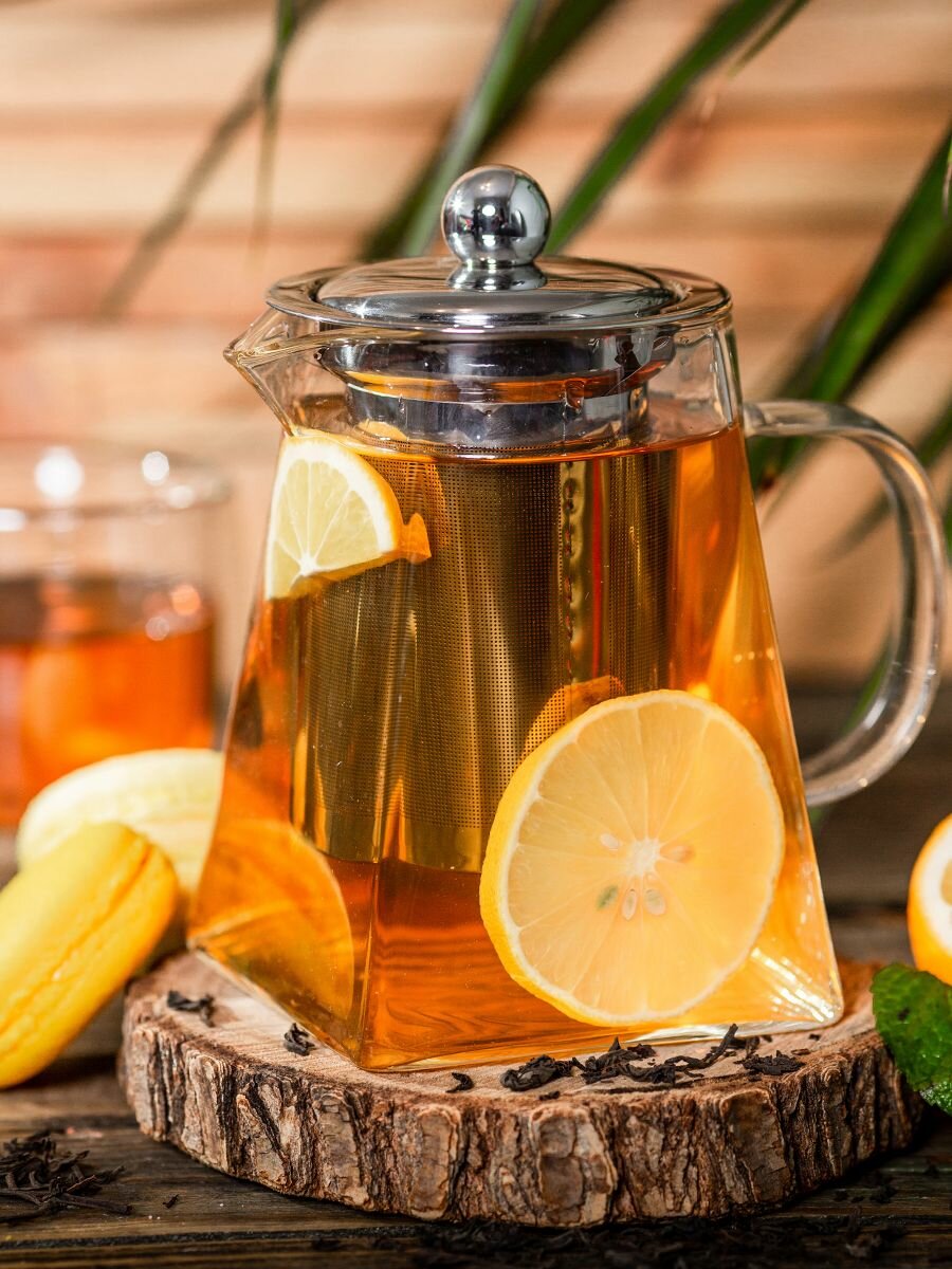 Заварочный чайник Пирамида 950 мл "Thermoglass" — фото 1