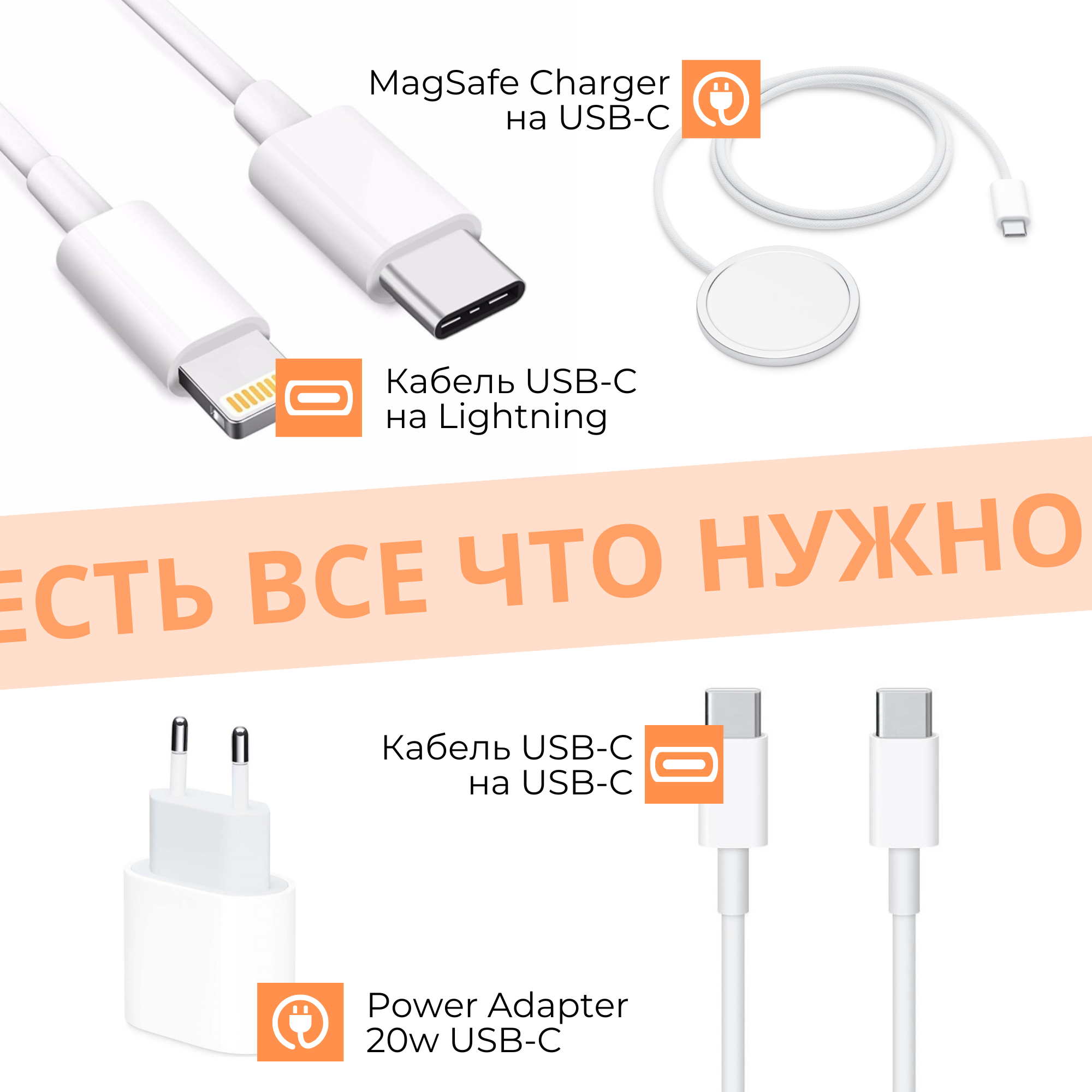 Беспроводное зарядное устройство MagSafe для iPhone, Быстрая зарядка — фото 1