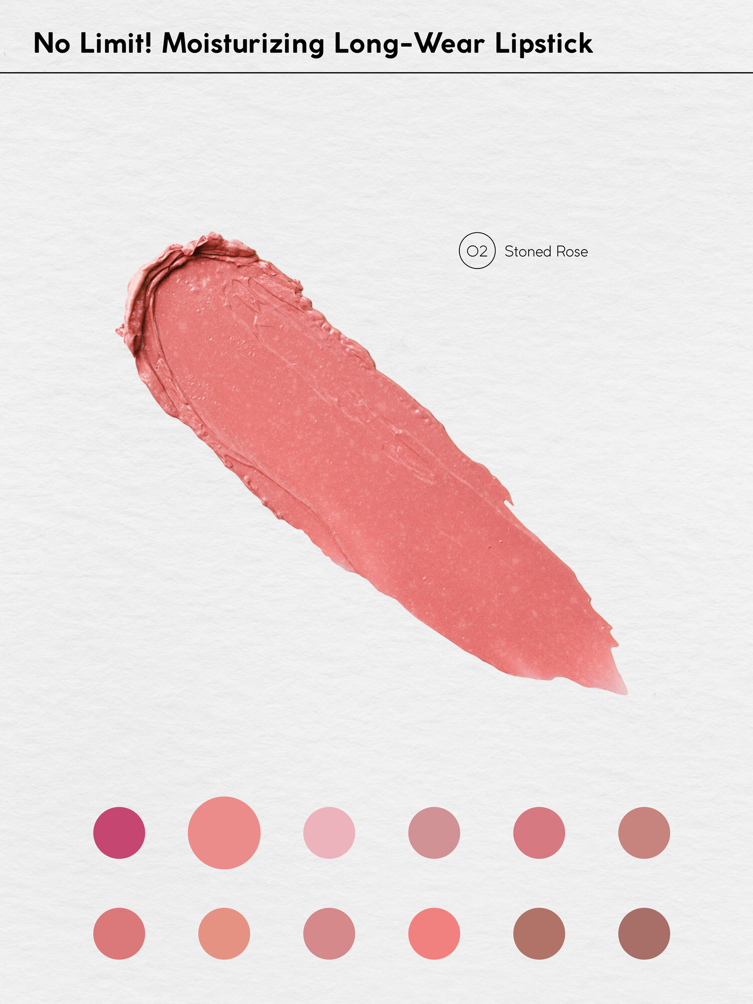 Губная помада Monic Beauty No Limit! увлажняющая тон 02 Stoned Rose — фото 1