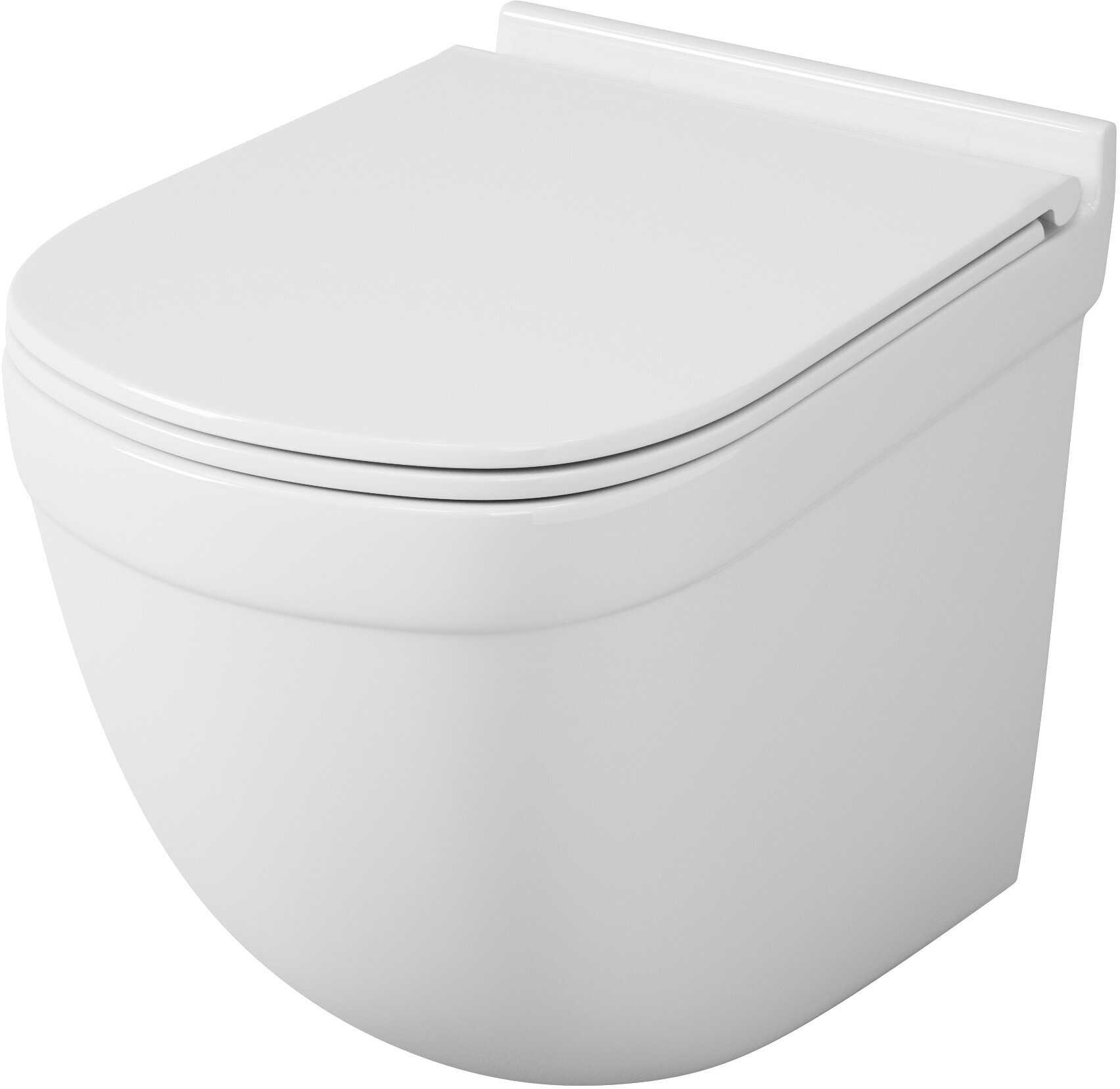 Унитаз подвесной безободковый OWL 1975 Eld Cirkel-H с сиденьем DP микролифт система смыва Торнадо