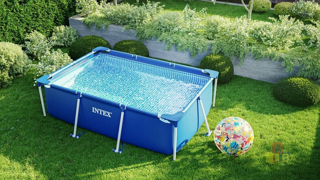 Бассейны Бассейн каркасный прямоугольный INTEX RECTANGULAR FRAME 28271, 260x160x65см; 2282л.