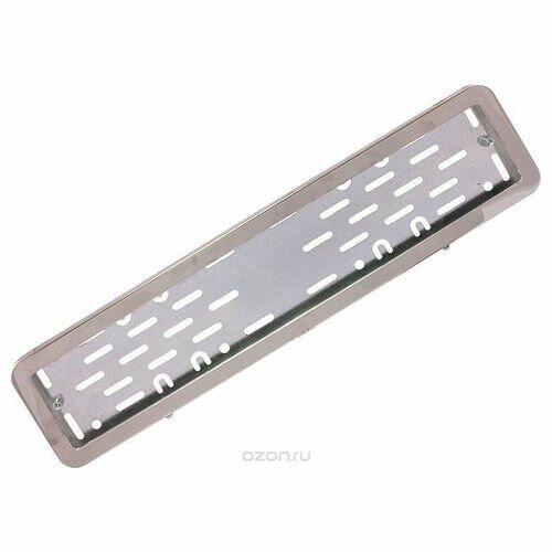 Рамка номерного знака DolleX, с адаптером, цвет: серый. SPL-22 Dollex SPL22