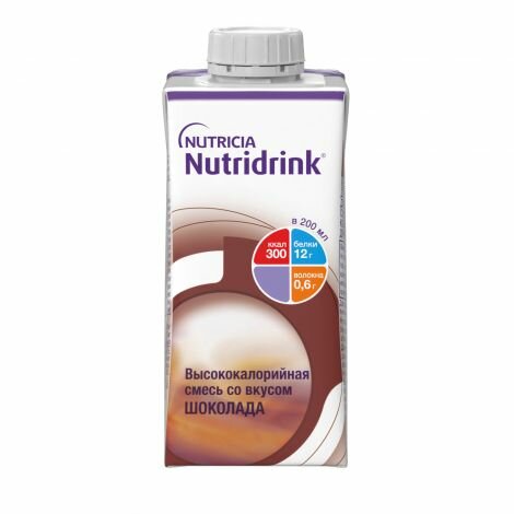 Nutridrink / Нутридринк, шоколад - жидкая смесь для лечебного питания, 200 мл