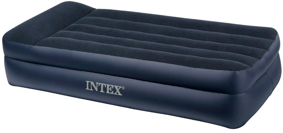 Кровать надувная Intex Pillow Rest со встроенном насосом 64122NP