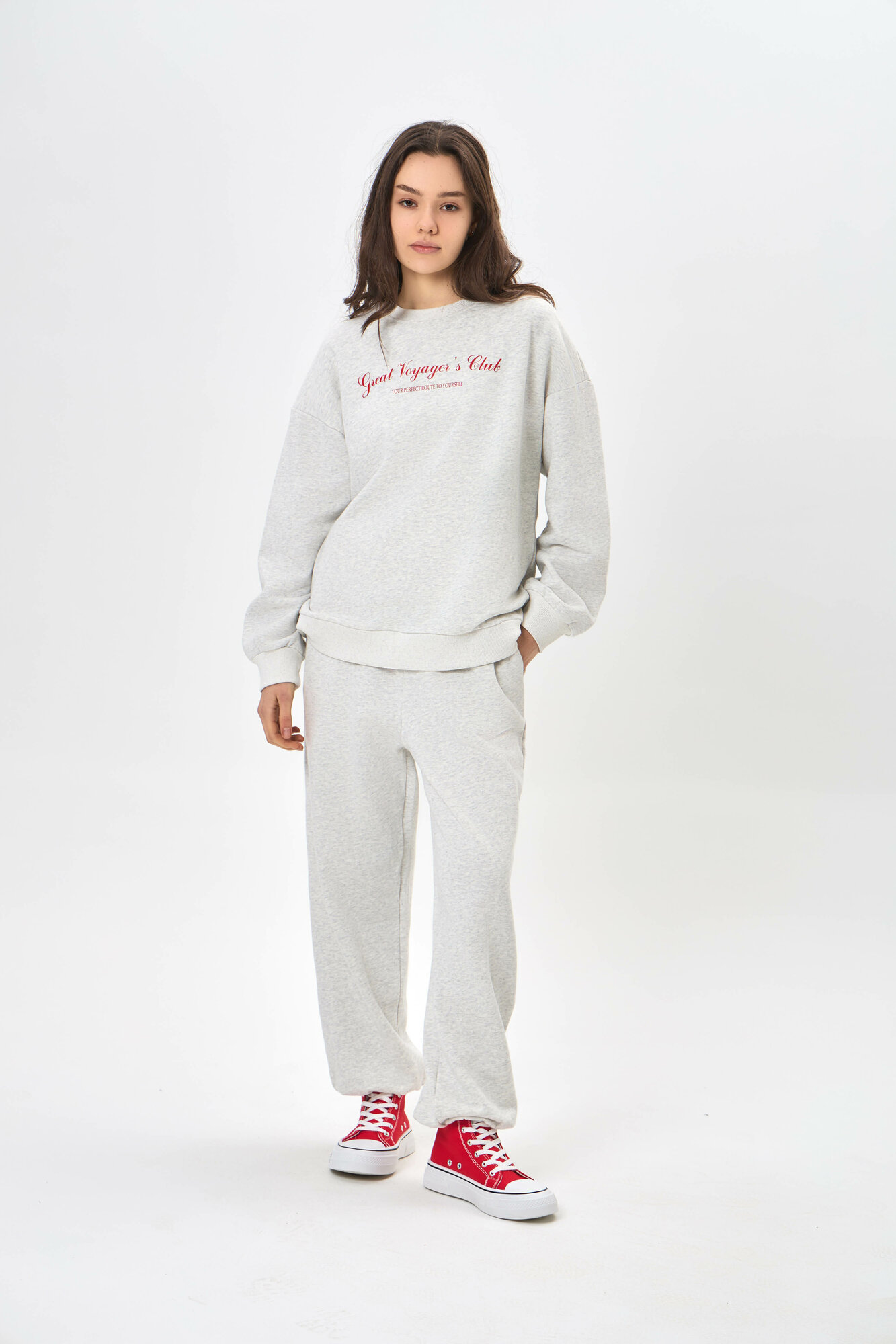 Брюки джоггеры TERRA PRO, размер L, light grey — фото 1