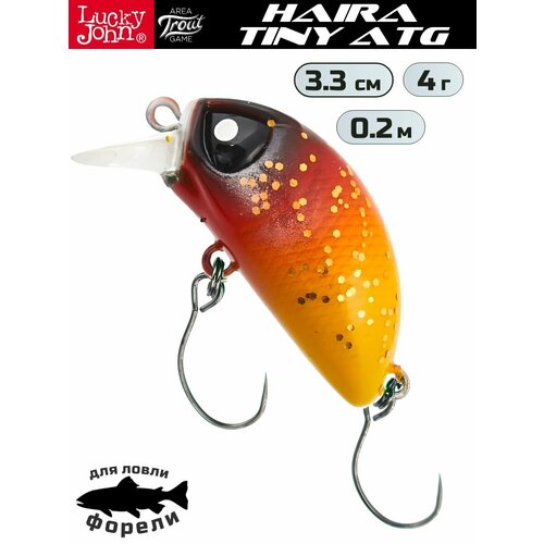 Воблер LUCKY JOHN Haira Tiny ATG 33F, цвет 912