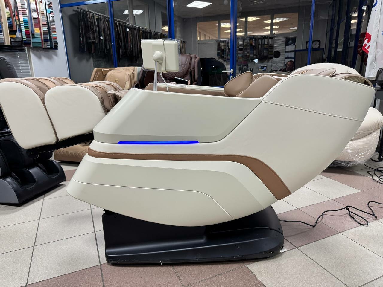 Картинки Массажное кресло SL каретка с 4D массажем BOOKER BK9730 хаки