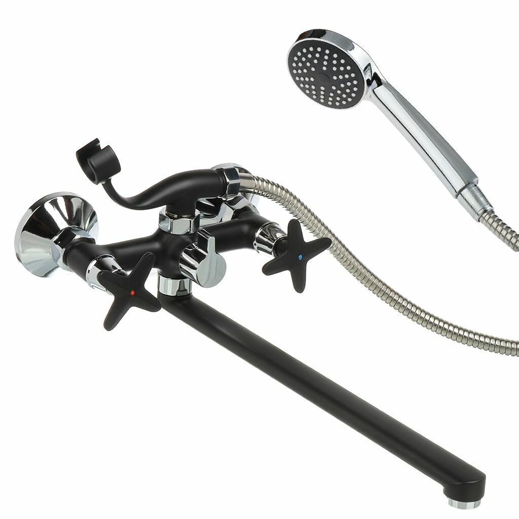 Aqwin Смеситель для ванны с душем с длинным изливом кран в ванную