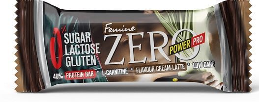 PowerPro протеиновый батончик ZERO со вкусом крем - латте 50 гр. 1шт