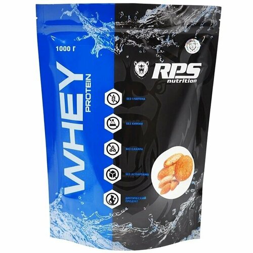 Протеин RPS Nutrition Whey Protein, 1000 гр., миндальное печенье rps whey protein 908 гр печенье миндальное