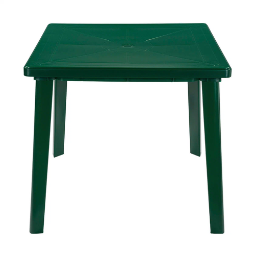 Стол обеденный садовый Стандарт Пластик квадратный, ДхШ: 80х80 см, темно-зеленый стол садовый квадратный bistro стол садовый большой стол для дачи и сада 100х100 см