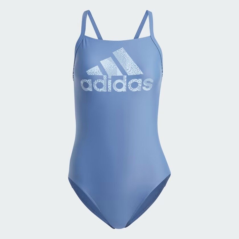 купальник слитный ADIDAS, Цвет: голубой, Размер: 42
