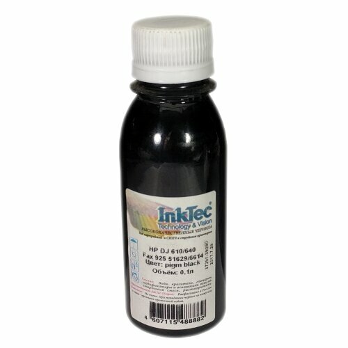 Чернила InkTec E0017 для Epson L800/L1800 T6731/ T6741 , Bk, 0,1 л, черный чернила в канистре для картриджей epson t6731 t6741 inktec e0017 1литр black