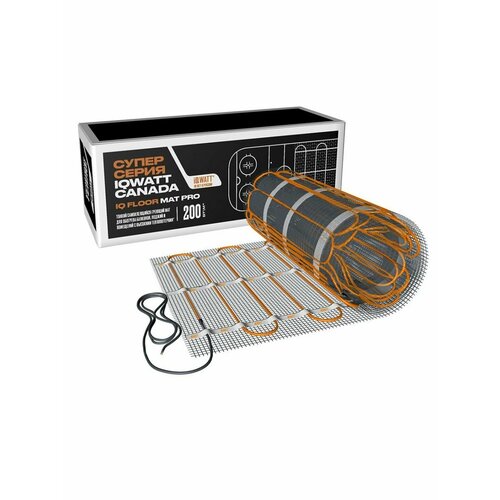 Самоклеящийся греющий мат IQ FLOOR MAT PRO 200 Вт 4,5 кв м weber floor protection mat 120 x 80 cm