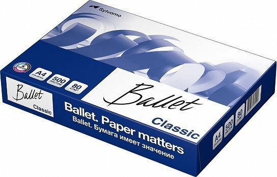 Ballet Бумага Classic 500 листов, 80 г/м2, А4, марка В