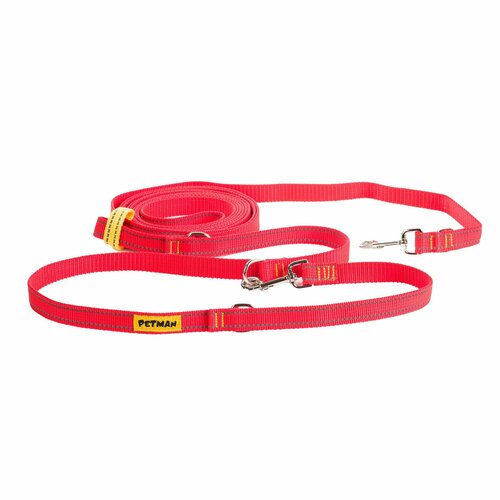 Светоотражающий поводок-перестёжка 20 мм 5 метров для собак