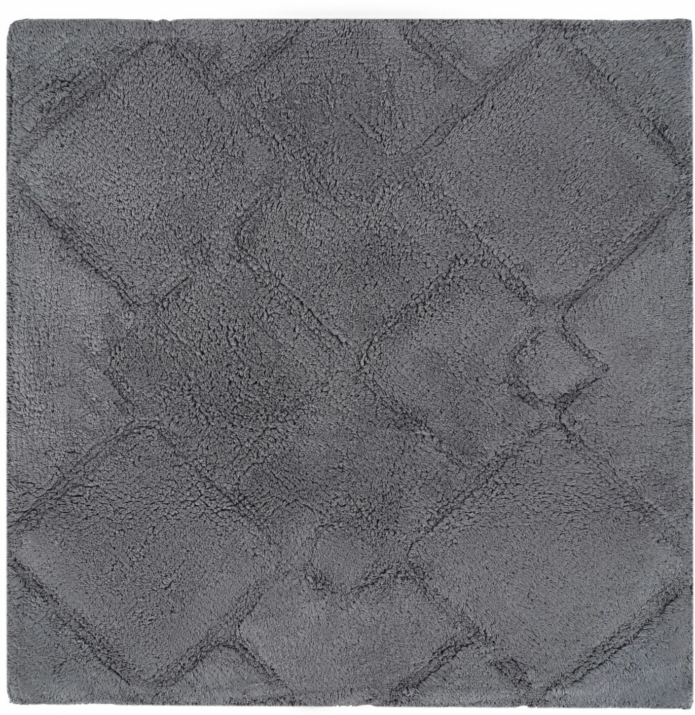 фото Коврик для ванной комнаты Fora STONE BLACK хлопковый черный 60x60 см