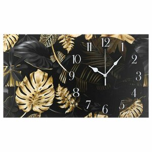 Часы-картина настенные "Листья", 35 х 60 см 10137403