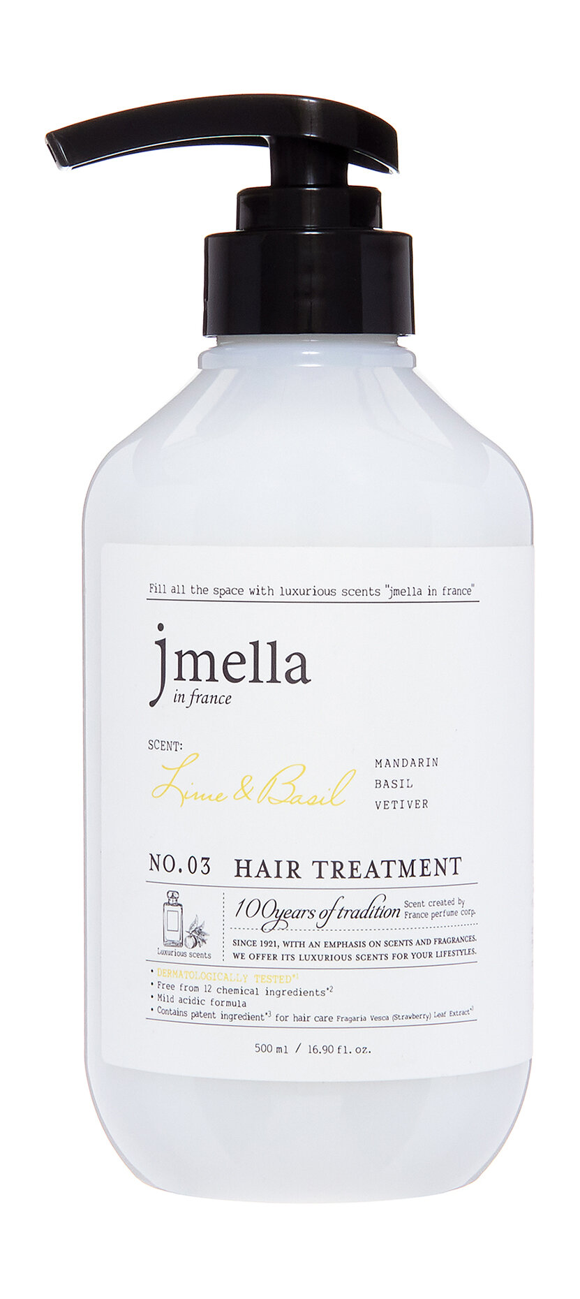 JMELLA Маска для волос "Лайм и базилик", 500 мл