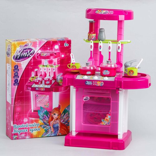 Игровой набор Модная кухня WINX в чемоданчике с аксессуарами свет звук высота 655 см 2508₽