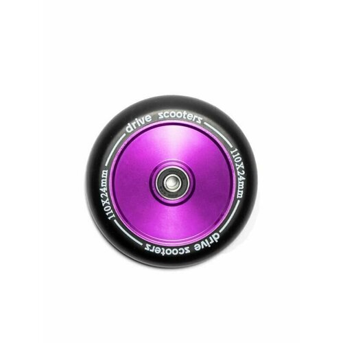 Колесо Drive Scooters Soul 110mm black/purple drive scooters хомут drive scooters hic black