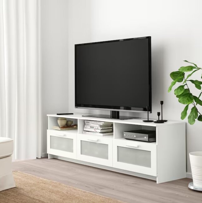 Тумба под телевизор Ikea Brimnes Икеа Бримнэс, оригинал 180x41x53, белый
