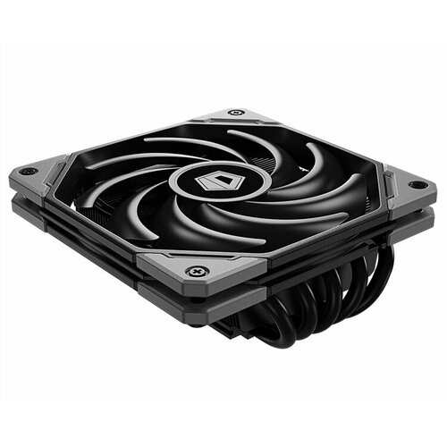 ID-COOLING IS-50X V3 LGA1700/1200/115X/AM5/AM4 низкопрофильный высота 56mm (27шт/кор, TDP 130W, PWM, 5 тепл. трубки прямого контакта, FAN 120mm, черный кулер id cooling se 802 sd lga1700 1200 115x am4 am3 am2 fm2 fm1 40шт кор tdp 95w 2 тепл трубки прямого контакта fan 80mm ret