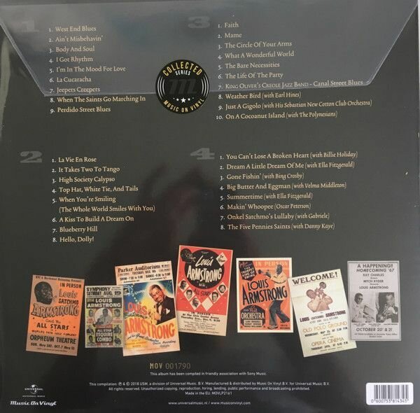 Виниловая пластинка Armstrong, Louis, Collected (0600753814345) MUSIC ON VINYL - фото №10