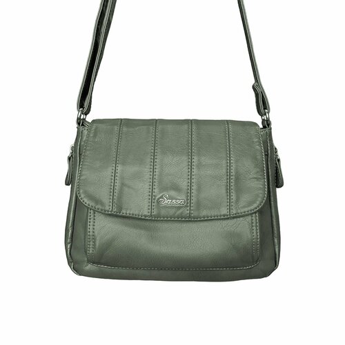 фото Сумка мессенджер sassa, зеленый