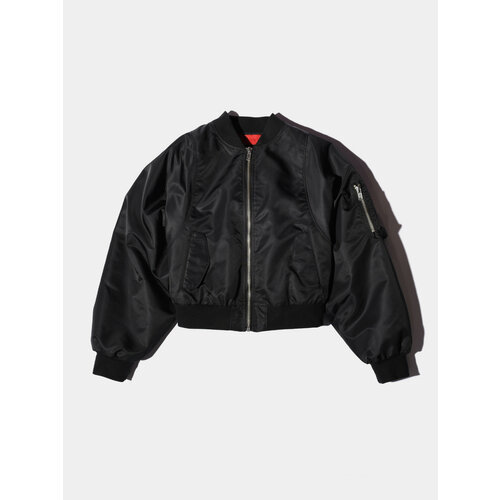 фото Бомбер red september crop w, размер m, черный