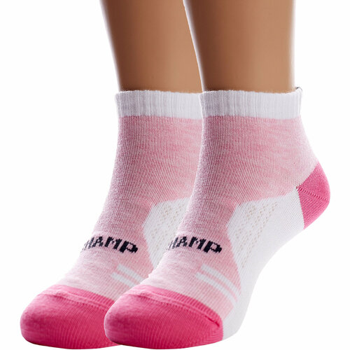 фото Носки conte 2 пары, размер 12, белый, розовый