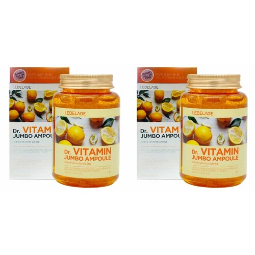 Lebelage Ампульная сыворотка для лица с витаминами Dr. Vitamin Jumbo Ampoule, 250 мл, 2 шт