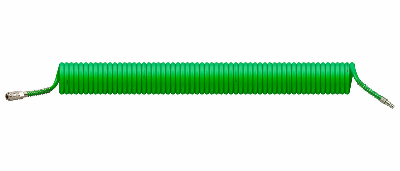 Шланг полиурет спиральный ф 8/12 c быстросъемн соед ECO (длина 15 м) (AHU-1580)