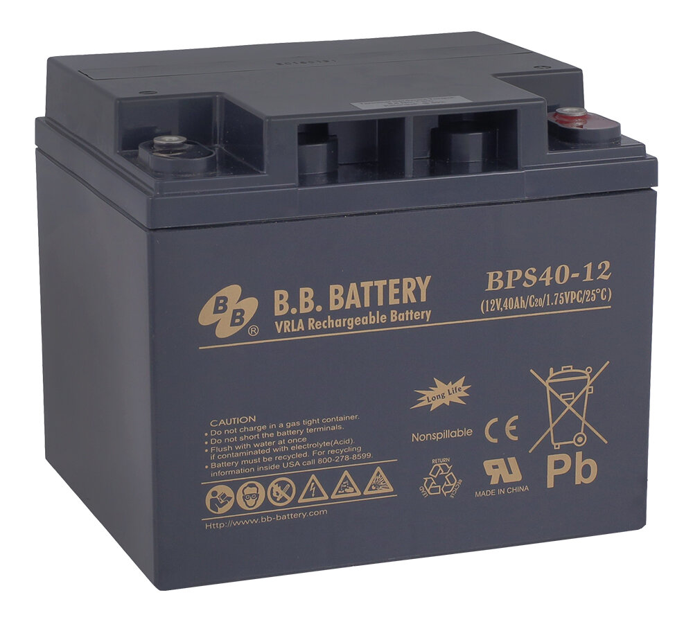 Аккумуляторная батарея B.B.Battery BPL 40-12 (12В, 40Ач)