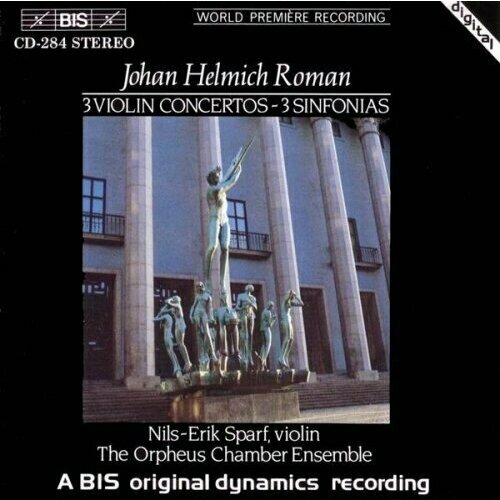 AUDIO CD Roman - 3 Violin Concertos / Nils-Erik Sparf, Orfeus Kammarorkester ящик stanley mobile work center 2 in 1 1 93 968 47 3x30 2x62 7 см 19 6 черный 2 шт