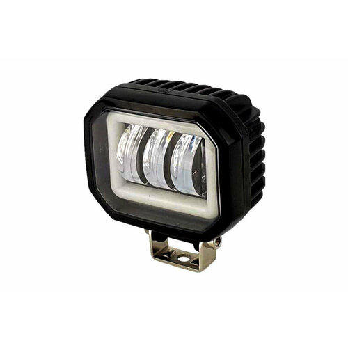 Фонарь светодиодный H7D-30W-FW со светодиодным ободком 3led,3 провода (9-30V) квадратный 95*80*60MM