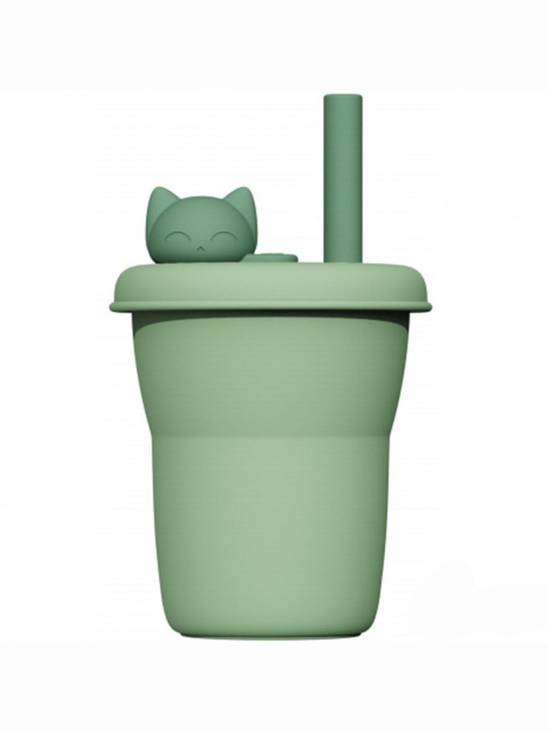 Силиконовый стакан Jordan Judy Silicone Сup Kitten 480 ml Green (KT054)