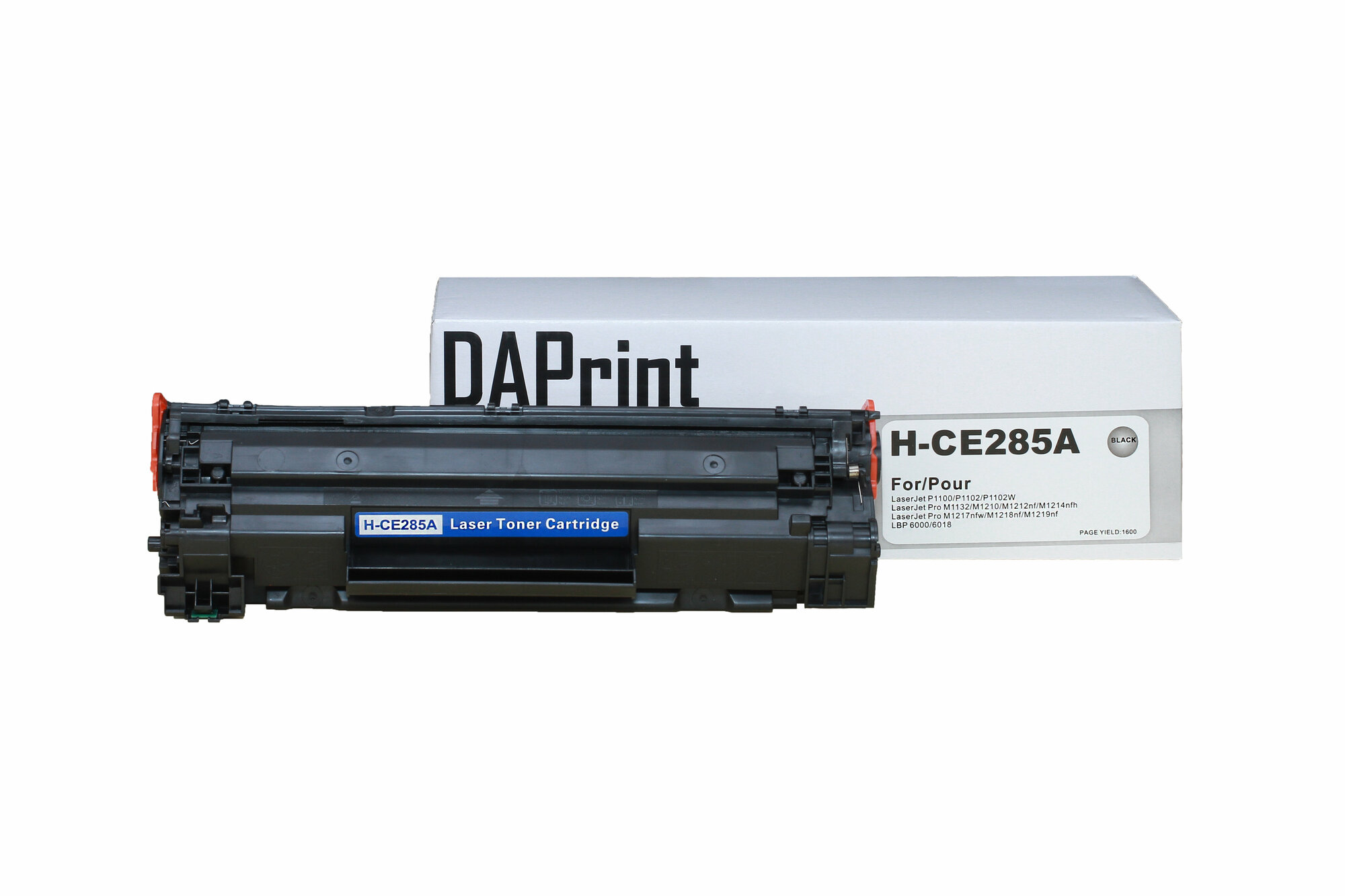 Картридж DAPrint CE285A (85A) для принтера HP и 725 для принтера Canon, черный (2100 стр)