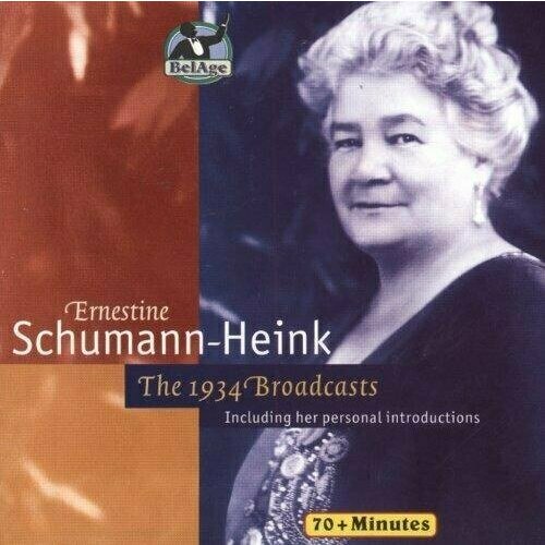 audio cd schumann lehmann lotte liederabend AUDIO CD Schumann-Heink, Ernestina - Schumann-Heink 1934 Broadcasts