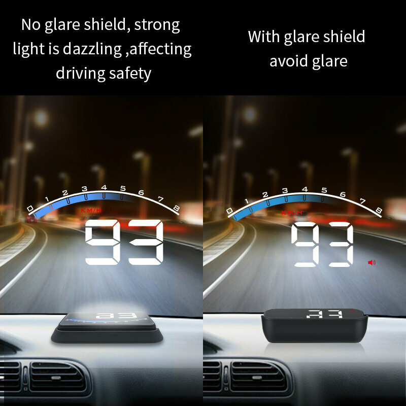 Проекционный дисплей для авто M6s OBD-II HUD проектор на лобовое стекло GPS