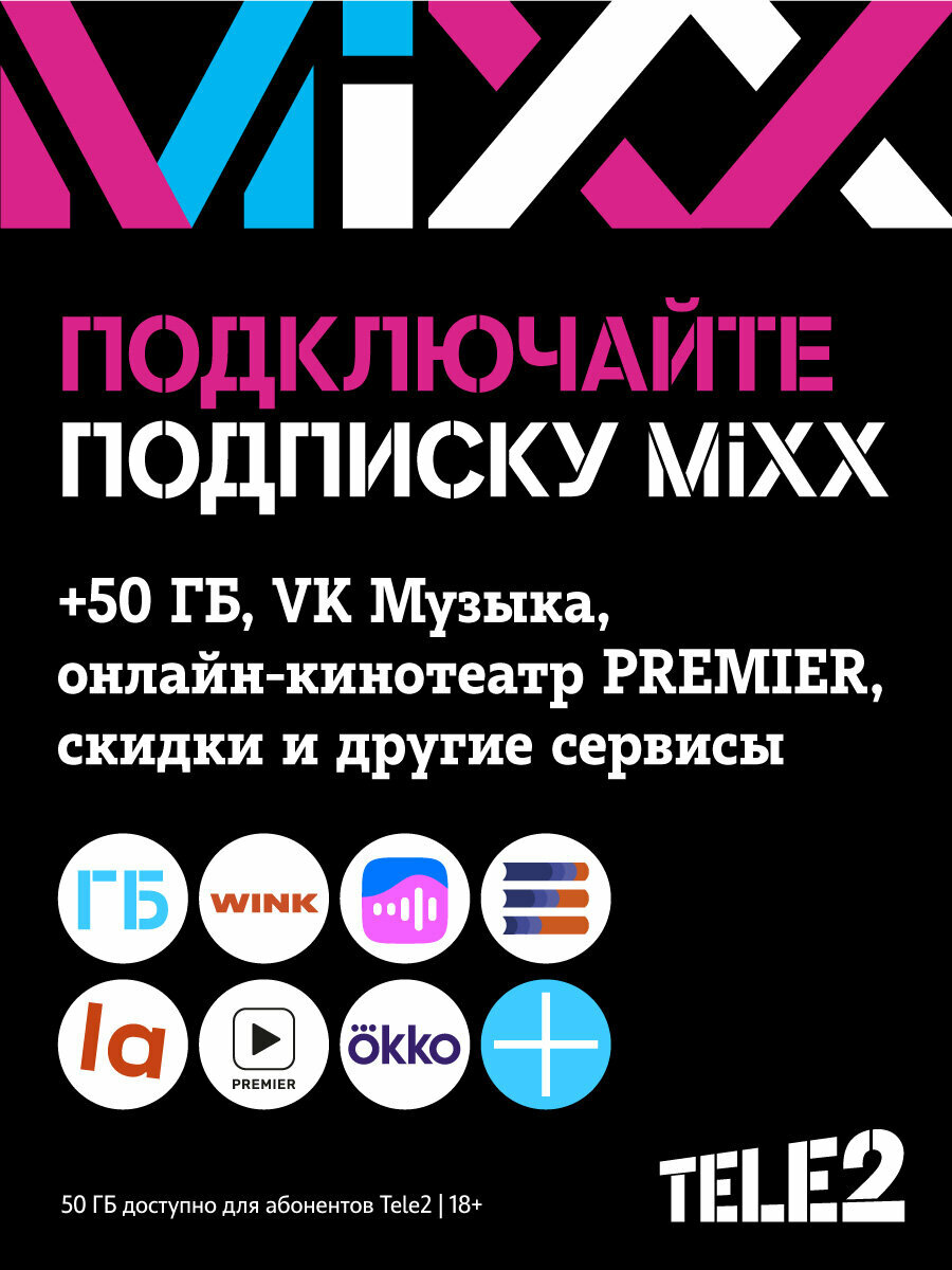 Sim-карта Tele2 для Ленинградской области баланс 680 рублей