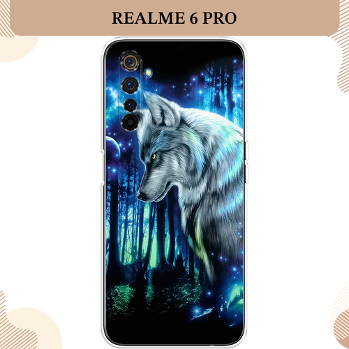 Силиконовый чехол Сказочный волк на Realme 6 Pro / Реалми 6 Про силиконовый чехол волк лес на realme 6 pro реалми 6 про