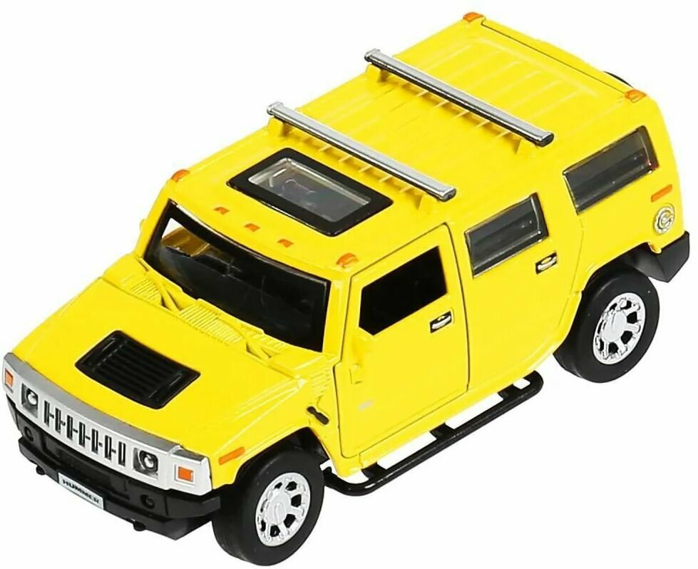 Автомобиль металлический инерционный HUMMER H2 12 см Цвет Жёлтый технопарк HUM2-12-YE