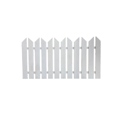 Забор из массива хвои, белый (148х78 см)