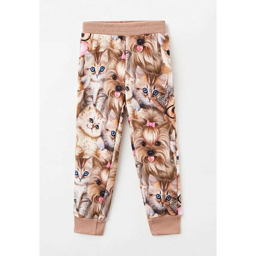 фото Брюки juno, размер 128, бежевый