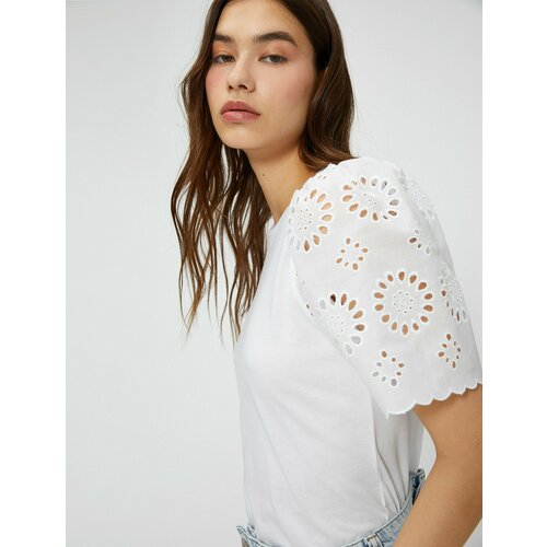 фото Футболка koton, размер xs, бежевый