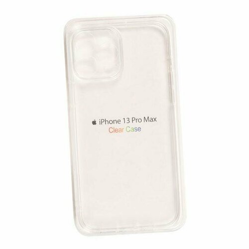 Чехол (задняя накладка) Clear Case для Apple iPhone 13 Pro Max прозрачный силикон