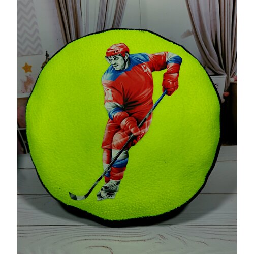 Подушка-антистресс Макс Жермон - хоккейный мяч подушка декоративная тигр в новогодней шапочке илья новый год 2022 подарок мужчине